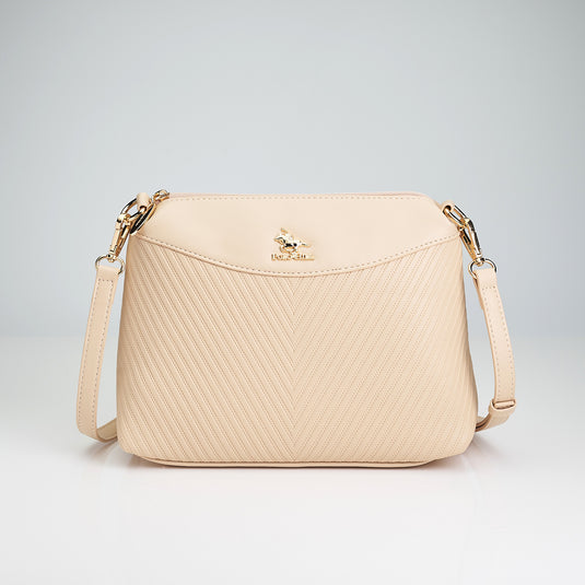 Tessellated Sling Bag with Structured Base