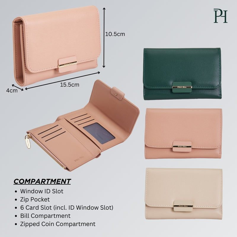 Load image into Gallery viewer, Ladies Tri-Fold Short Wallet
