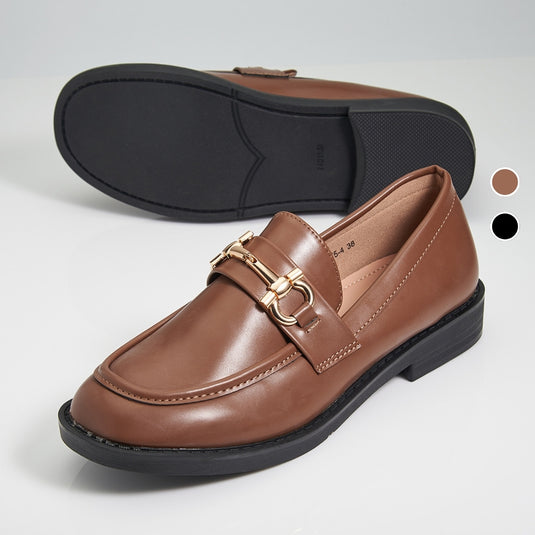 Ladies Low Heel Slip On Loafers