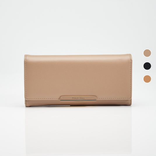 Ladies Tri-Fold Long Wallet