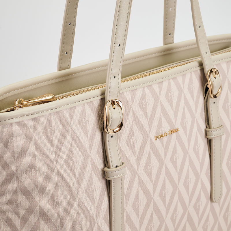 Load image into Gallery viewer, Ladies PHimond Monogram Shoulder Tote Bag
