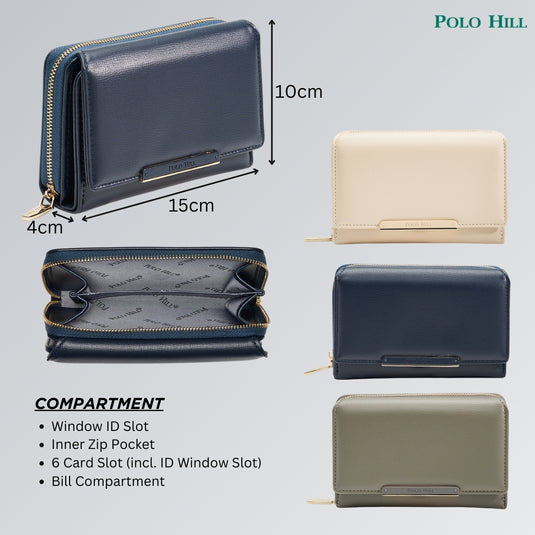 Ladies Tri-Fold Short Purse