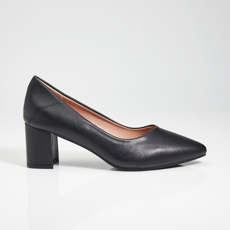 Load image into Gallery viewer, Mid Block Heels Pointed Court Shoes
