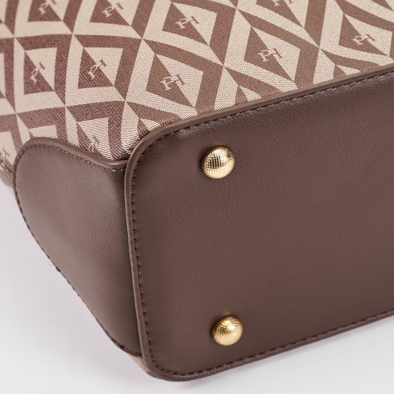 Load image into Gallery viewer, Ladies PHimond Monogram Shoulder Tote Bag
