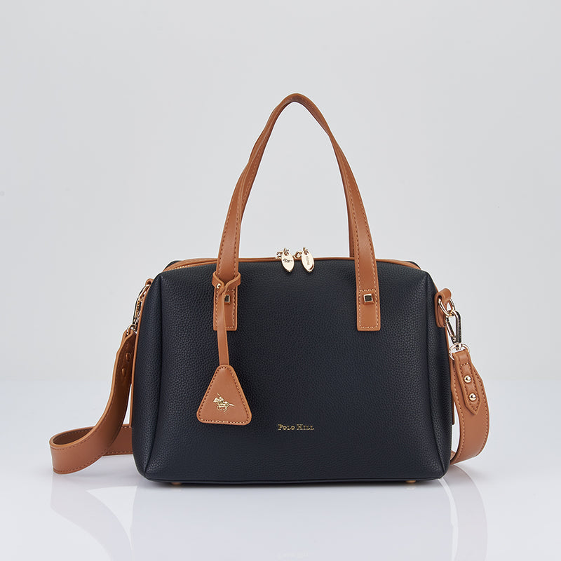 Load image into Gallery viewer, Adira Satchel Handbag with Wide Shoulder Strap
