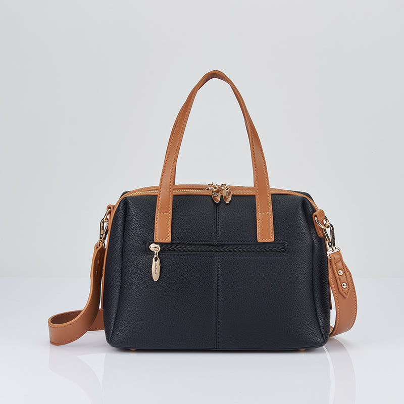 Load image into Gallery viewer, Adira Satchel Handbag with Wide Shoulder Strap
