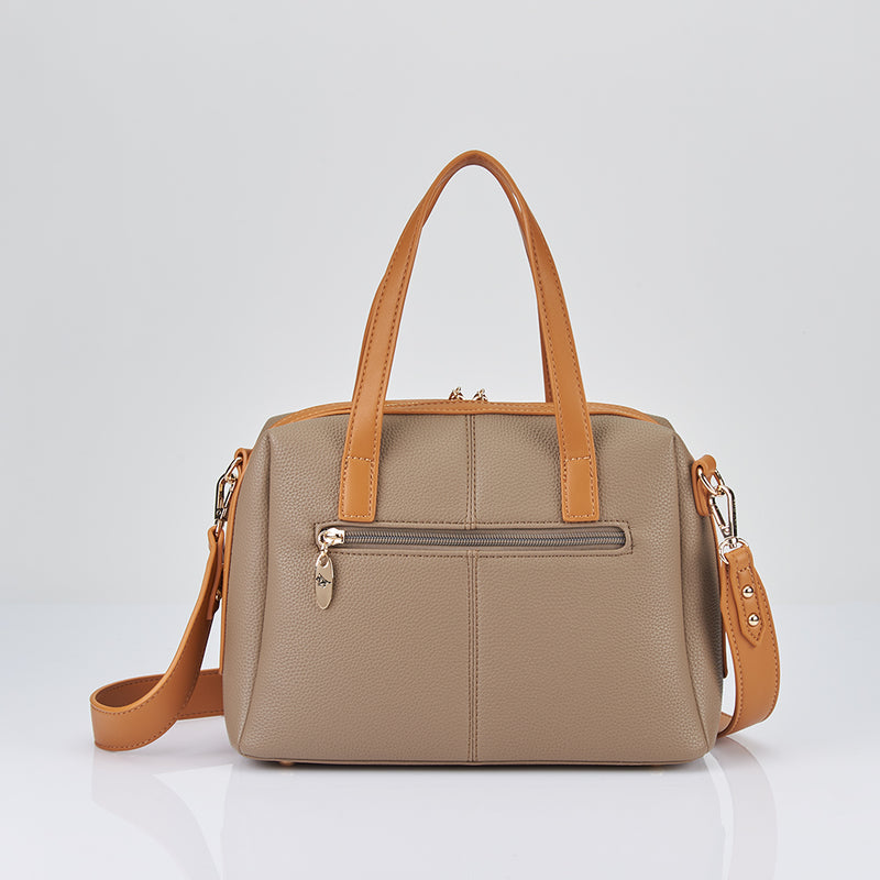 Load image into Gallery viewer, Adira Satchel Handbag with Wide Shoulder Strap
