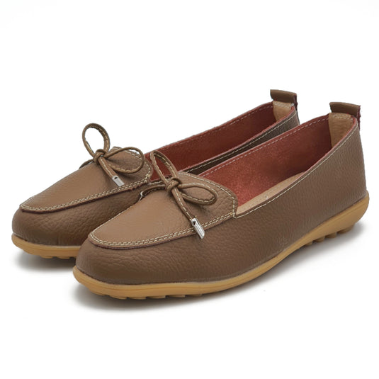 Bow Knot Slip On Loafers