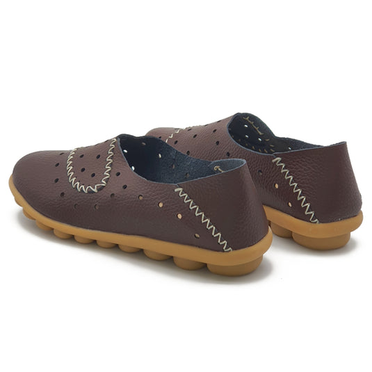 Punched Hole Slip On Shoes
