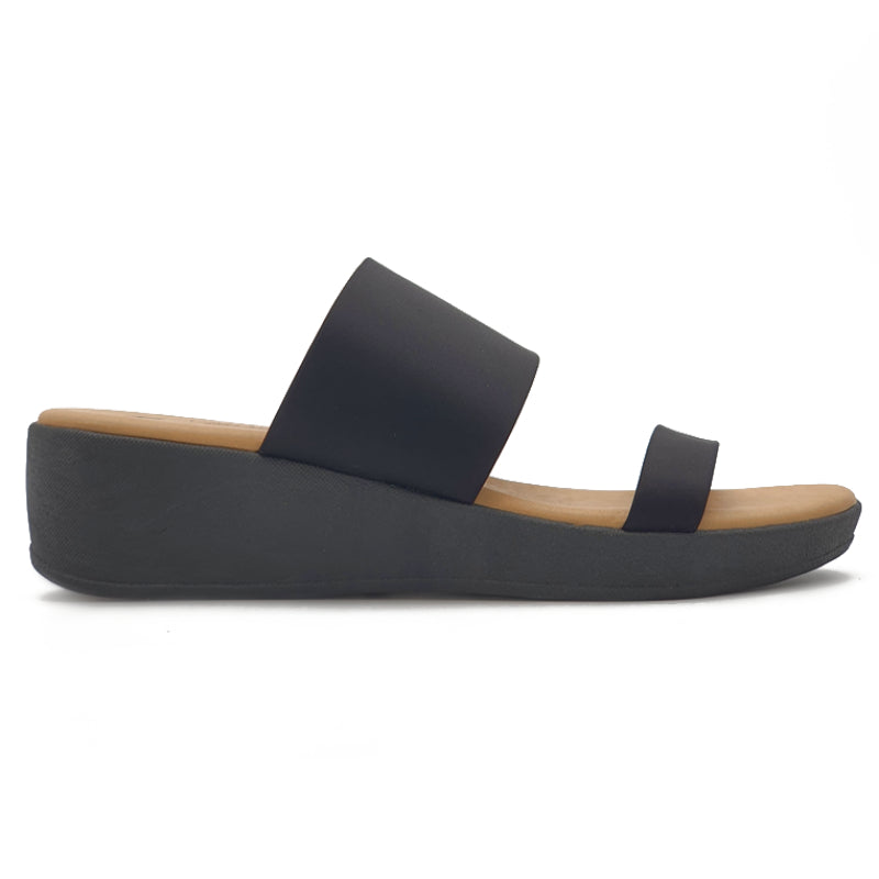 Load image into Gallery viewer, Toe Band Slide Wedge Sandals
