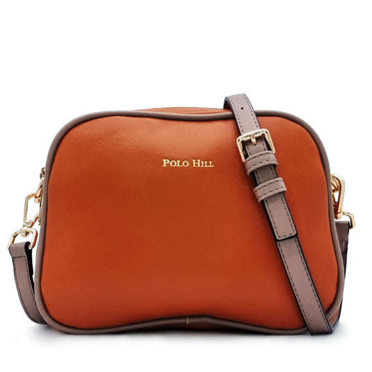 Dual Zipper Cube Sling Bag