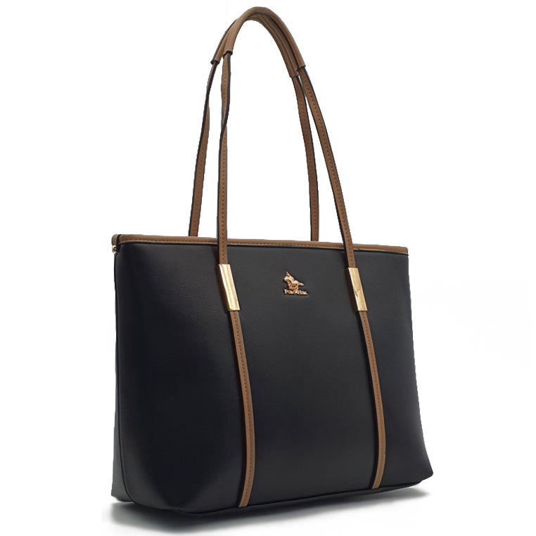 Load image into Gallery viewer, Danni  Faux Leather Shoulder Tote Bag 2-in-1 Set
