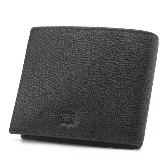 Genuine Leather RFID Blocking Business Bifold Wallet with Gift Box - ID Windows