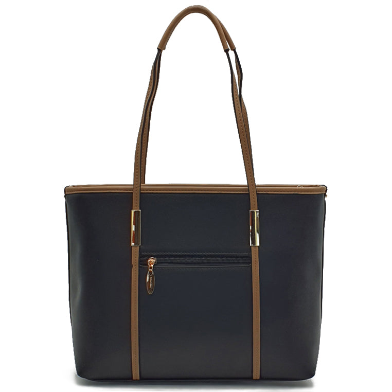 Load image into Gallery viewer, Danni  Faux Leather Shoulder Tote Bag 2-in-1 Set
