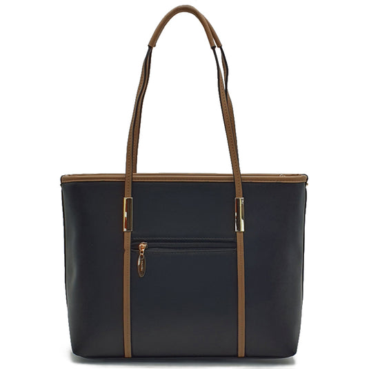 Danni  Faux Leather Shoulder Tote Bag 2-in-1 Set
