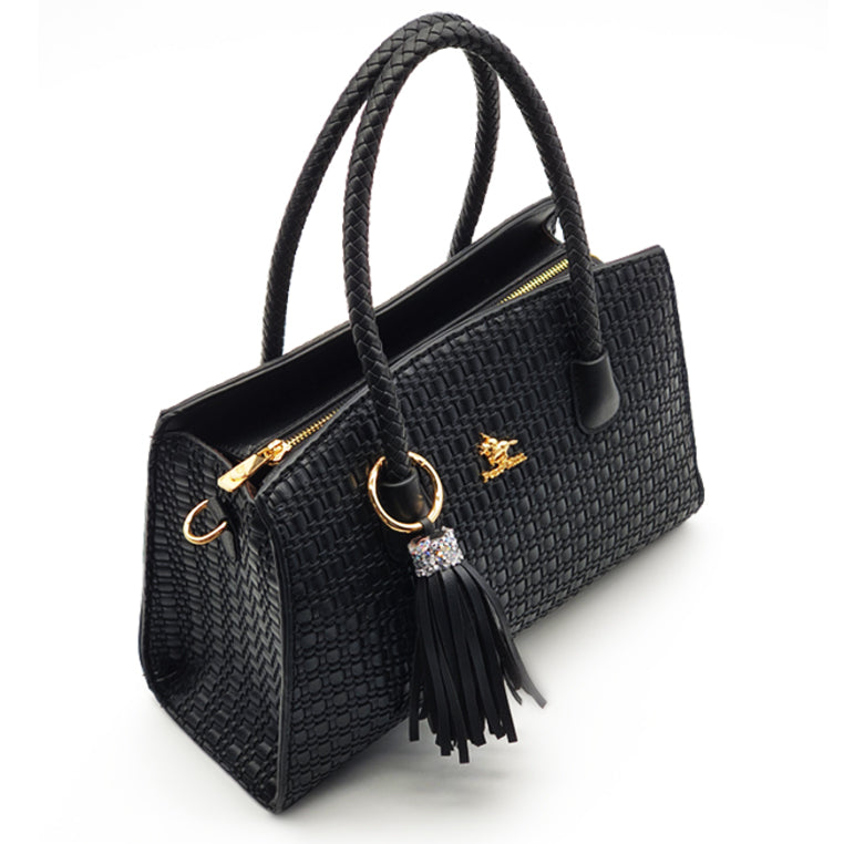 Load image into Gallery viewer, Suzanne Straw-Like Tassel Handbag 2-in-1 Set
