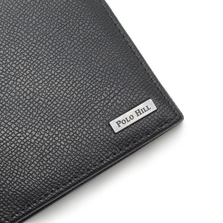 Load image into Gallery viewer, Genuine Leather RFID Blocking Business Bifold Wallet with Gift Box - ID Windows

