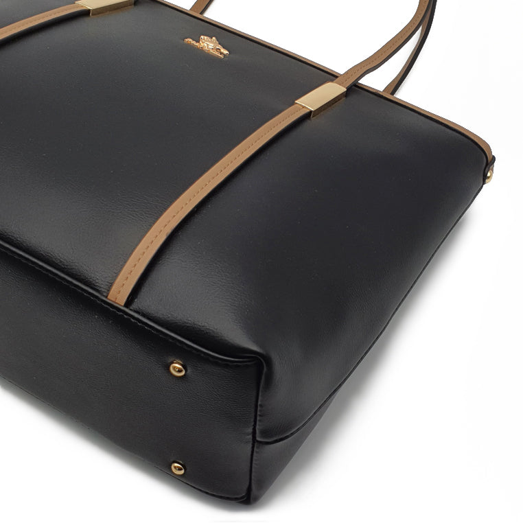 Load image into Gallery viewer, Danni  Faux Leather Shoulder Tote Bag 2-in-1 Set

