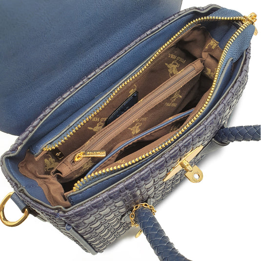 Suzette Straw-Like Satchel Bag