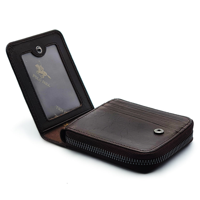 Load image into Gallery viewer, Genuine Leather RFID Blocking Bifold Wallet with Gift Box - Ziparound
