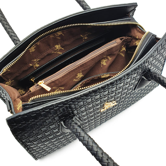 Suzanne Straw-Like Tassel Handbag 2-in-1 Set