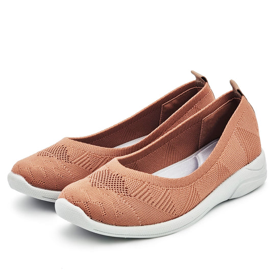 Low Vamp Slip On Athleisure Knit Sneakers