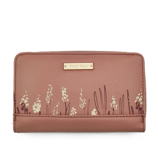 Snap Button Bi-Fold Wallet with Zipper