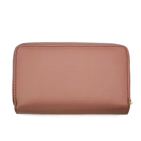 Snap Button Bi-Fold Wallet with Zipper