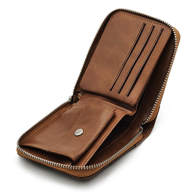 Load image into Gallery viewer, Unisex Short Ziparound Wallet

