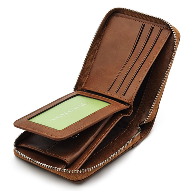 Load image into Gallery viewer, Unisex Short Ziparound Wallet

