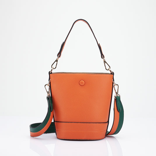 Juno Cylindrical Bucket Sling Bag