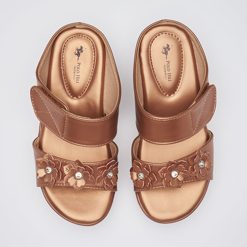 Load image into Gallery viewer, Kid Girl Velcro Wedge Sandals
