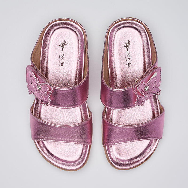Load image into Gallery viewer, Kid Girl Two Band Slide Sandals

