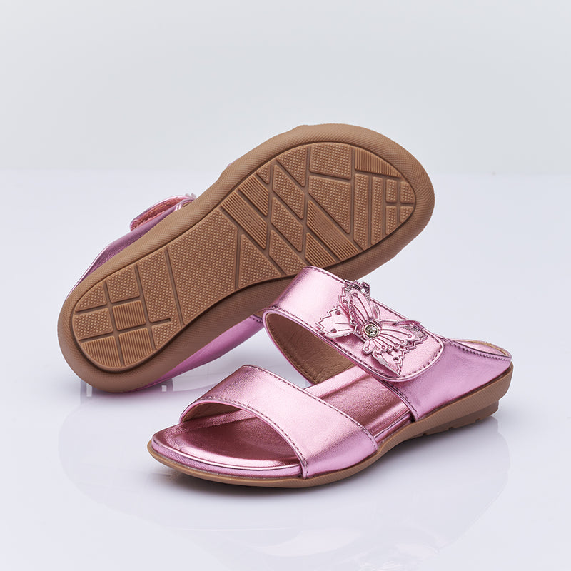 Load image into Gallery viewer, Kid Girl Two Band Slide Sandals
