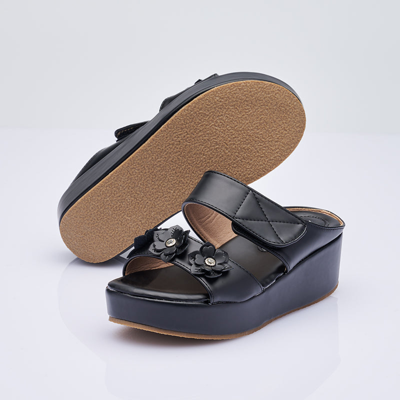 Load image into Gallery viewer, Kid Girl Velcro Wedge Sandals
