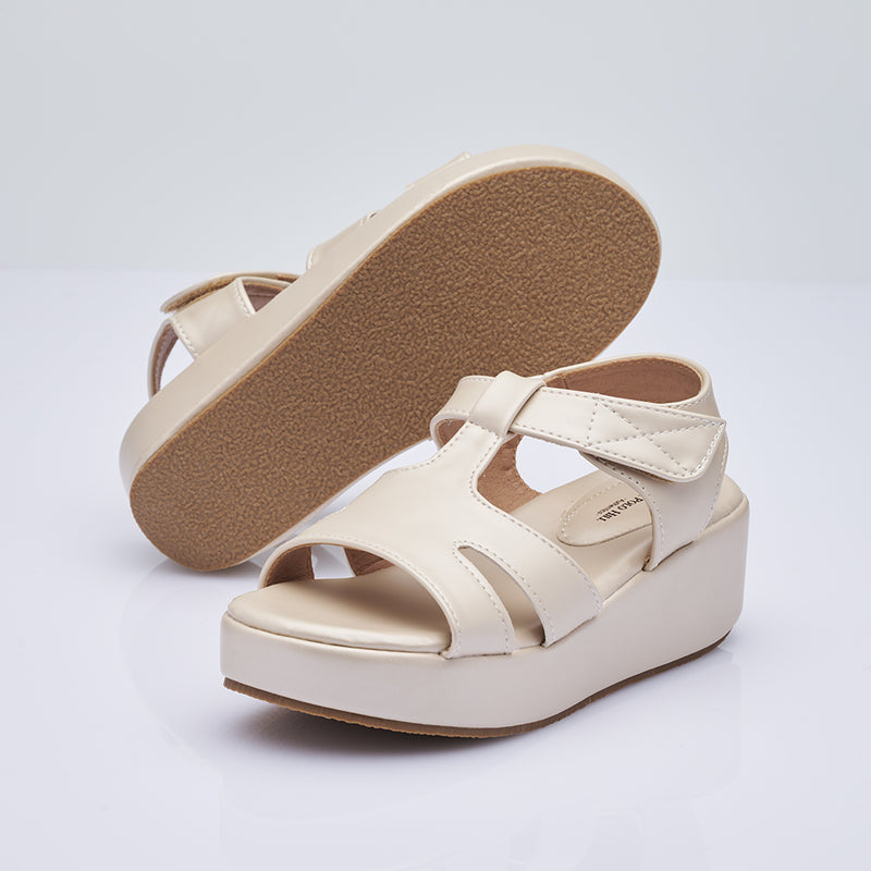 Load image into Gallery viewer, Kid Girl Ankle Strap Wedge Sandals
