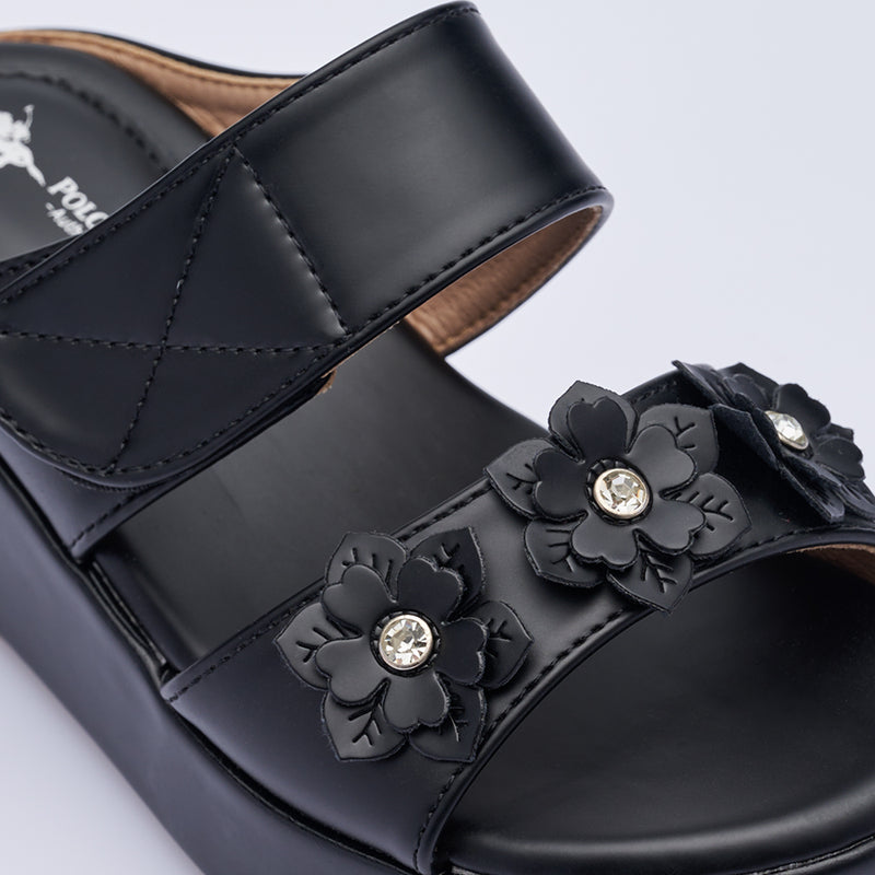 Load image into Gallery viewer, Kid Girl Velcro Wedge Sandals
