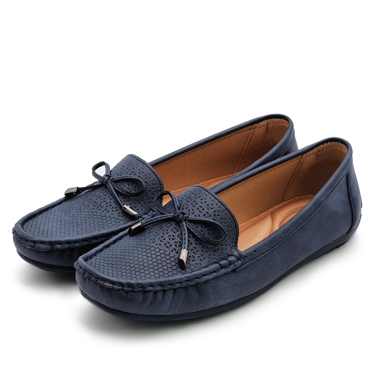 Load image into Gallery viewer, Bow Tie Slip On Loafers
