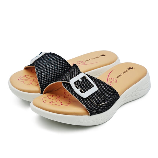 Kid Girl Glitter Buckle Strap Band Sandals