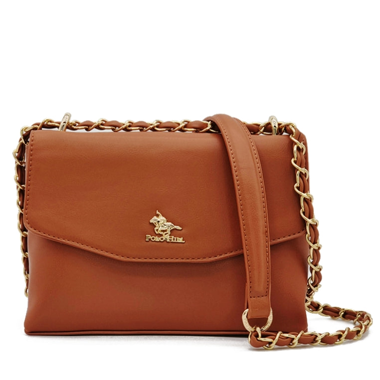 Load image into Gallery viewer, Amber Front Flap Chain Sling Bag
