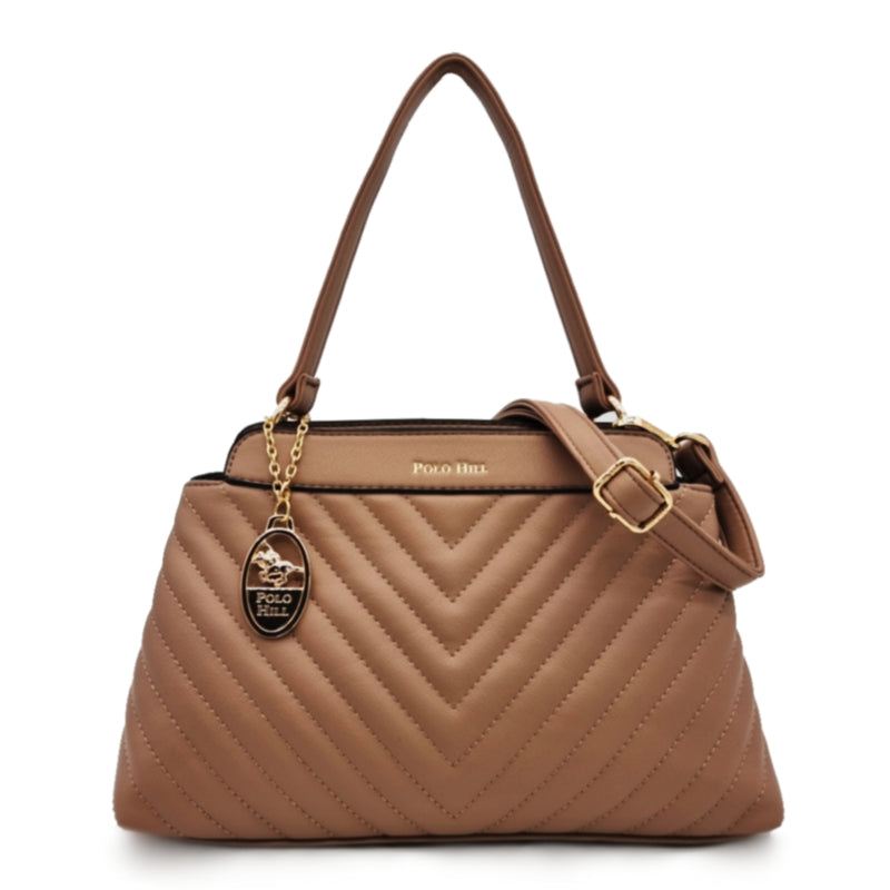 Load image into Gallery viewer, Chevron Quilted Single Handle Sling Bag
