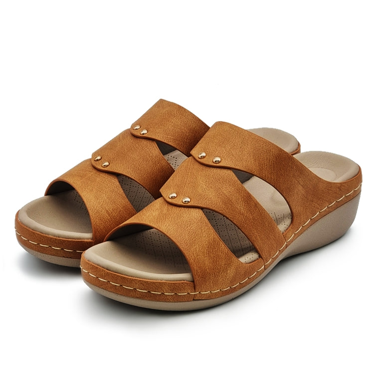 Load image into Gallery viewer, Lightweight Slide Wedge Sandals
