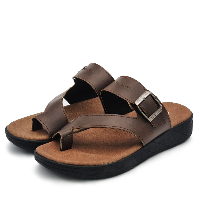 Load image into Gallery viewer, Single Buckle Toe Loop Thick Sole Sandals
