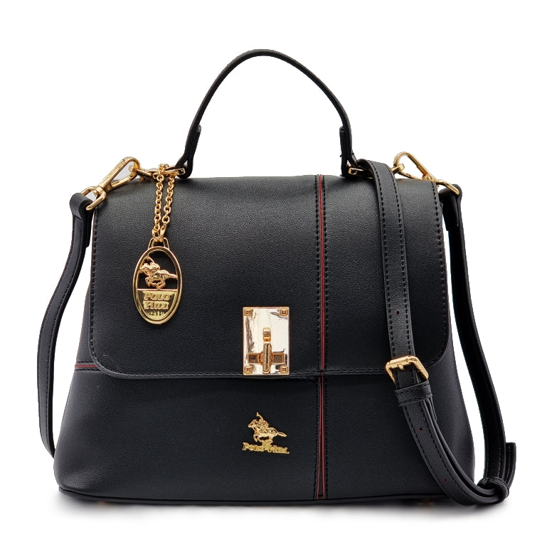 Load image into Gallery viewer, Turn Lock Flap Satchel Crossbody Sling Bag
