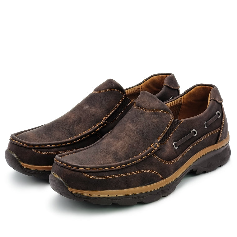 Load image into Gallery viewer, Laceless Slip On Boat Shoes
