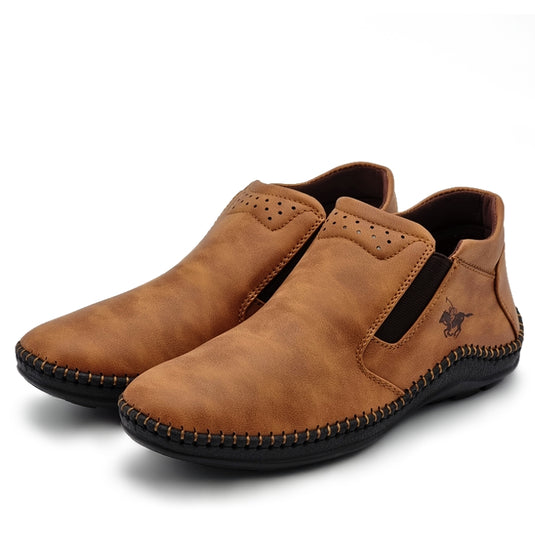Mid-Top Laceless Slip On Loafers