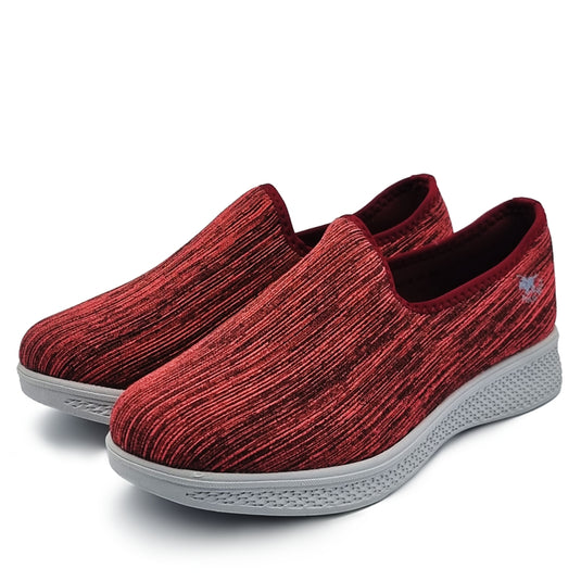 Athleisure Knit Slip On Sneakers