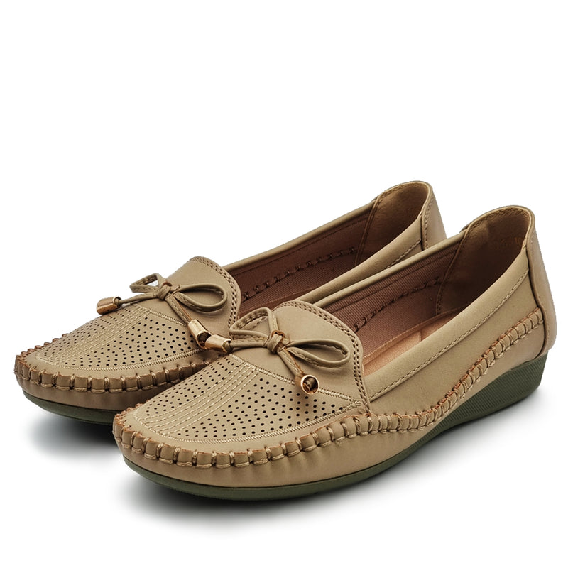 Load image into Gallery viewer, Bow Tie Slip On Loafers Shoes
