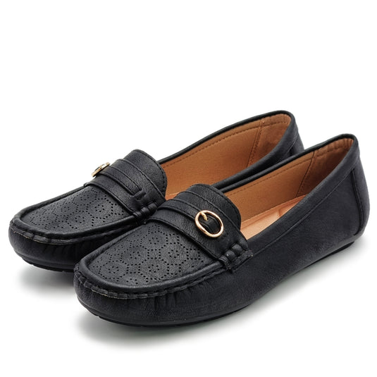 Penny Buckle Slip On Loafers