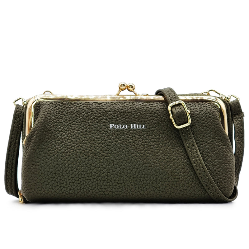 Load image into Gallery viewer, Crossbody Sling Purse with Kiss Lock
